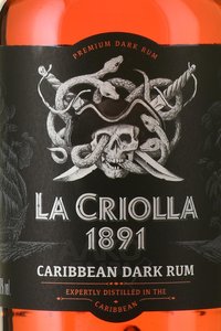 La Criolla Dark - ром Ла Криолла Дарк 0.7 л