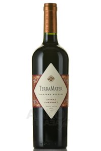 TerraMater Shiraz Cabernet Vineyard Reserve - вино Терраматер Шираз Каберне Виньярд Резерв 0.75 л красное сухое