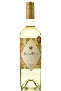 TerraMater Sauvignon Blanc Vineyard Reserve - вино Терраматер Совиньон Блан Виньярд Резерв 0.75 л белое сухое
