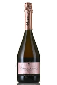 Conde De Haro Brut Rose Cava Metodo Tradicional - вино игристое Конде де Аро Брют Розе Кава Методо Традисиональ 0.75 л розовое экстра брют в п/у
