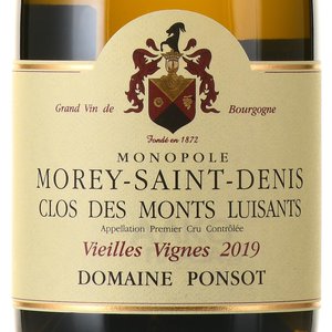 Domaine Ponsot Morey-Saint-Denis 1er Cru Clos des Monts Luisants Tres Vieilles Vignes - вино Домэн Понсо Морей Сэн Дэни 1ер Крю Кло дэ Мон Луизо Трэ Вией Винь 0.75 л белое сухое