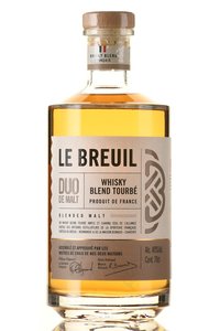 Le Breuil Duo De Malt Blend Tourbe - виски Ле Брёй Дюо Де Мальт Бленд Турбэ 0.7 л в п/у