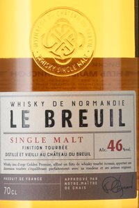 Le Breuil Single Malt Finition Tourbe - виски Ле Брёй Сингль Мальт Финисьон Турбэ 0.7 л в п/у