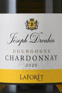 вино Лафоре Бургонь Шардоне 0.375 л белое сухое этикетка