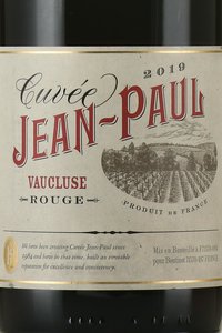 вино Boutinot Cuvee Jean-Paul Vaucluse 0.75 л красное сухое этикетка