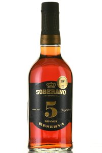 Soberano 5 years - бренди де херес Соберано 5 лет 0.7 л