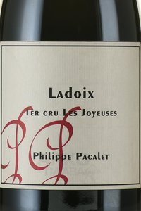 Philippe Pacalet Ladoix 1er Cru Les Joyeuses - вино Филипп Пакале Ладуа Премье Крю Ле Жуаез 2017 год 0.75 л красное сухое