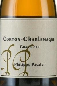 Philippe Pacalet Corton-Charlemagne Grand Cru - вино Филипп Пакале Кортон-Шарлемань Гран Крю 0.75 л белое сухое