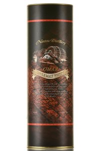 Omar Single Malt Peated Type - виски Омар Сингл Молт Питед Тайп 0.7 л в тубе