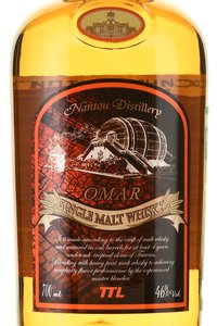 Omar Single Malt Peated Type - виски Омар Сингл Молт Питед Тайп 0.7 л в тубе