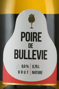 сидр Poire de Bulleive 0.75 л сухой нефильтрованный этикетка