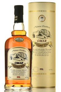 Omar Single Malt Sherry Type im tube - виски Омар Сингл Молт Шерри Тайп 0.7 л в тубе