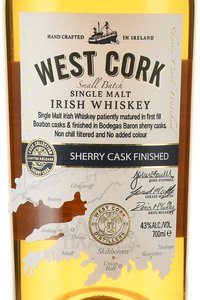 West Cork 12 years Sherry Cask - виски Вест Корк 12 лет Шерри Каск 0.7 л