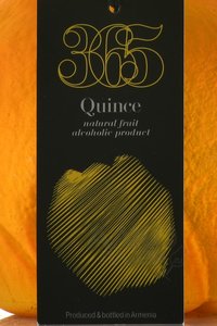 вино 365 Wines Quince 0.75 л сувенирная бутылка этикетка