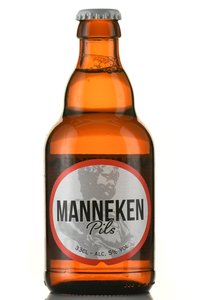 Manneken Pils - пиво Маннекен Пилс 0.33 л светлое фильтрованное