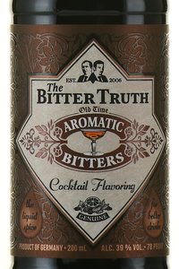 Биттер Bitter Truth Old Time Aromatic 0.2 л этикетка