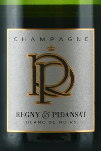 Regny & Pidansat Blanc de Noirs - вино игристое Рени э Пиданса Блан де Нуар 0.75 л белое брют