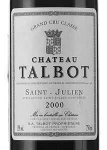 H. Cuvelier & Fils Chateau Talbot St-Julien - вино Н.Кювелье е Фис Шато Тальбо Сен-Жюльен 0.75 л красное сухое