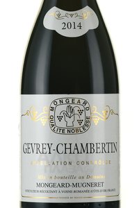 Domaine Mongeard-Mugneret Gevrey‐Chambertin - вино Жевре-Шамбертен Монжар Мюньере 0.75 л красное сухое