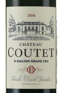 Saint-Emilion Grand Cru АОС Chateau Coutet - вино Шато Куте АОС Сент-Эмильон Гран Крю 0.75 л красное сухое