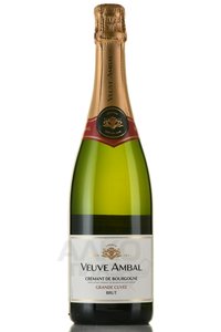 Veuve Ambal Grande Cuvee Blanc Brut Cremant de Bourgogne - вино игристое Вев Амбаль Гранд Кюве Блан Брют Креман де Бургонь 0.75 л белое брют
