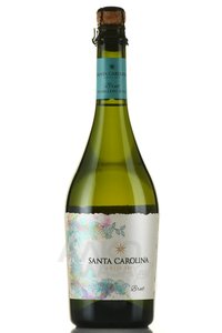 Santa Carolina Brut - вино игристое Санта Каролина Брют 0.75 л белое брют