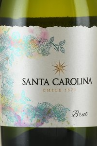Santa Carolina Brut - вино игристое Санта Каролина Брют 0.75 л белое брют