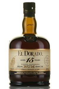 El Dorado 15 years - ром Эль Дорадо 15 лет 0.7 л