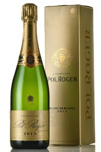 Pol Roger Blanc de Blancs Gift Box - шампанское Поль Роже Блан де Блан 0.75 л в п/у