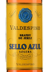 Valdespino Sello Azul Solera - бренди де херес Вальдеспино Сейо Асуль 0.7 л