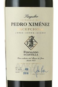 Fernando De Castilla, Singular Oloroso Excepcional - херес Фернандо де Кастилья Сингулар Олоросо Эксепсьональ 0.375 л в д/у