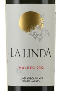 Malbec La Linda - вино Мальбек Ла Линда 0.75 л красное сухое