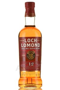 Loch Lomond Single Malt 12 Years in gift box + 2 glasses - виски Лох Ломонд Сингл Молт 12 лет 0.7 л в п/у + 2 бокала