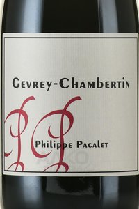 вино Philippe Pacalet Gevrey-Chambertin AOC 0.75 л красное сухое этикетка