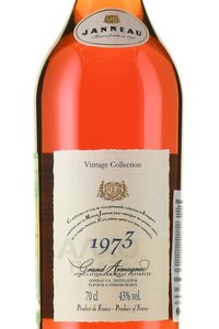 Janneau Vintage Collection 1973 - арманьяк Жанно Винтажная Коллекция 1973 года 0.7 л в д/у