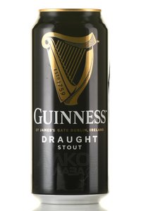 Guinness Draught - пиво Гиннесс Драфт 0.44 л темное фильтрованное ж/б