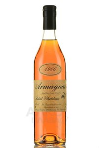 Armagnac Saint Christeau Millesime 1986 - арманьяк Сент Кристо Миллезимэ 1986 года 0.7 л в п/у