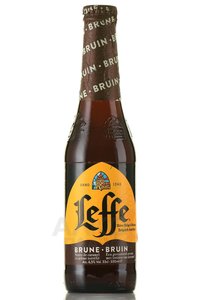 Leffe Brune - пиво Леффе Брюн тёмное 0.33 л стекл. бут.