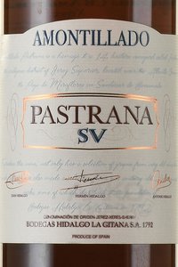 Pastrana SV Amontillado DO - херес Пастрана СВ Амонтильядо ДО 0.5 л п/у