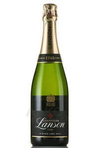 Lanson Le Black Label Brut - шампанское Лансон ле Блэк Лейбл Брют 0.75 л белое брют