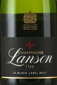 Lanson Le Black Label Brut - шампанское Лансон ле Блэк Лейбл Брют 0.75 л белое брют