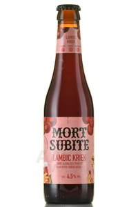 Mort Subite Kriek Lambic - пиво Морт Сюбите Ламбик Крик 0.33 л фильтрованное