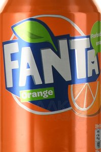 Fanta Orange - напиток безалкогольный сильногазированный Фанта Апельсин 330 мл ж/б