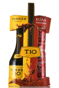 Torres 10 Gran Reserva - бренди Торрес 10 Гран Резерва 0.7 л в п/у промонабор с колой