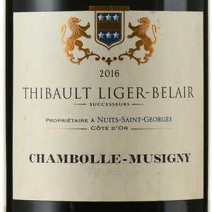 Thibault Liger-Belair Successeurs Chambolle-Musigny AOC - вино Тибо Лижэ-Бельэр Шамболь Мюзиньи АОК 1.5 л красное сухое
