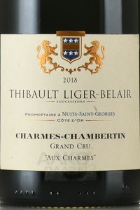 Thibault Liger-Belair Charmes-Chambertin Grand Cru Aux Charmes - вино Тибо Лижэ-Бельэр Шарм Шамбертен Гран Крю О Шарм 0.75 л красное сухое