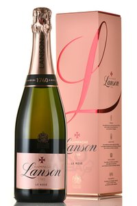 Lanson Le Rose Brut - шампанское Лансон ле Розе Брют 0.75 л брют розовое в п/у