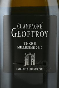 Champagne Geoffroy Terre Extra Brut Premier Cru - шампанское Шампань Жофруа Тер Экстра Брют Премье Крю 0.75 л белое экстра брют в п/у