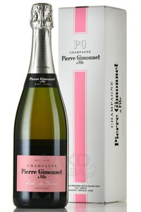 Pierre Gimonnet & Fils Rose de Blancs Premier Cru - шампанское Пьер Жимоне э Фис Розе де Блан Премье Крю Брют 0.75 л брют розовое в п/у