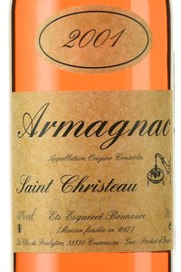 Saint-Christeau 2001 - арманьяк Сент-Кристо 2001 год 0.7 л в п/у